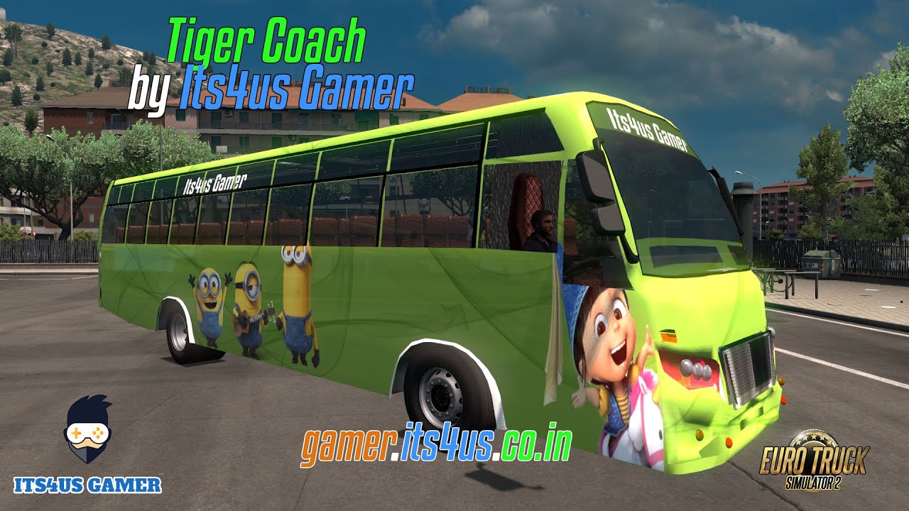 Tiger Coach by Its4us Gamer ETS2 Test drive