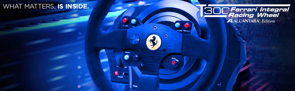 Thrustmaster,T300,Ferrari,Alcantara,Official,License,Playstation,PC,Logitech,G923,Fanatec